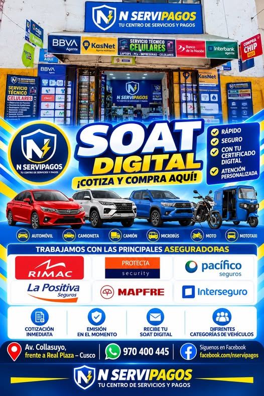 Afiche de N SERVIPAGOS: SOAT digital